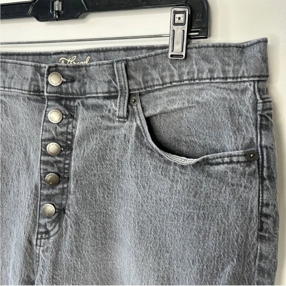 UNIVERSAL THREAD Grey Button Front Vintage
Straight Leg Denim Jeans Size 16 - Picture 2 of 6